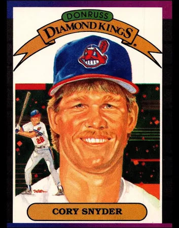 1988 Donruss Diamond Kings Cory Snyder Baseball Card #8