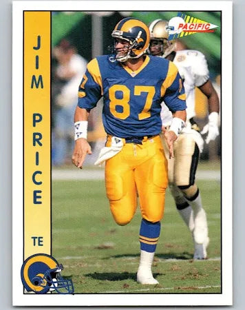 1992 Pacific Jim Price Football Card #482