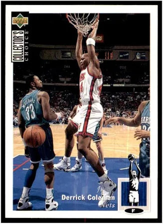 1994 Upper Deck Collectors Choice Derrick Coleman Basketball Card #44