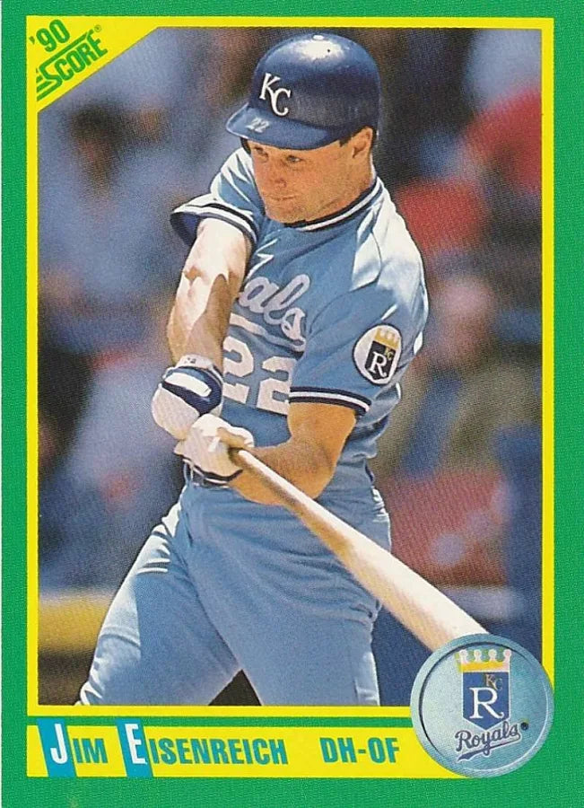 1990 Score Jim Eisenreich Baseball Card #179
