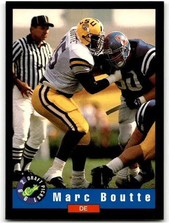 1992 Classic Draft Picks Marc Boutte Football Card #32