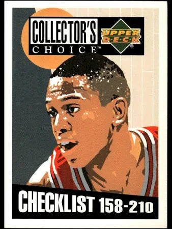 1994 Upper Deck Collectors Choice Checklist B.J. Armstrong Basketball Card #210
