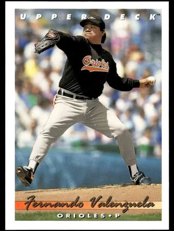 1993 Upper Deck Fernando Valenzuela Baseball Card #550