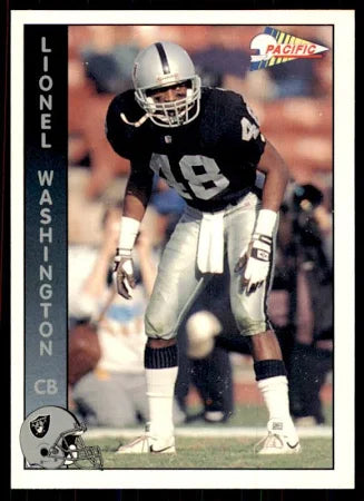 1992 Pacific Lionel Washington Football Card #473