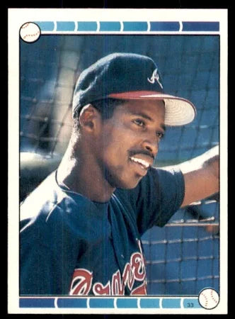 1989 Topps Super Star Sticker Glen Davis Baseball Card #35