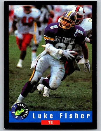1992 Classic Draft Picks Luke Fisher Football Card #49