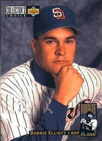 1993 Upper Deck Collectors Choice Rookie Class Donnie Elliott Baseball Card #655