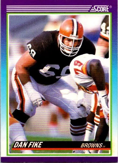 1990 Score Dan Fike Football Card #543