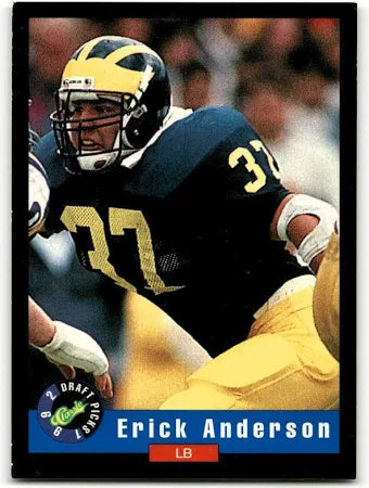 1992 Classic Draft Picks Erick Anderson Football Card #46