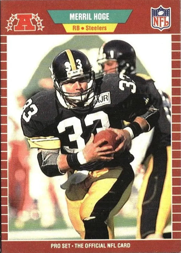 1989 NFL Pro Set Merril Hoge Football Card #348