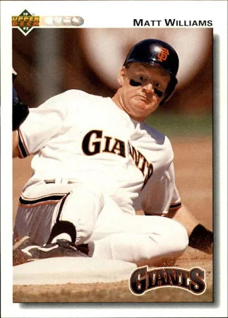 1992 Upper Deck Matt Williams Baseball Card #154
