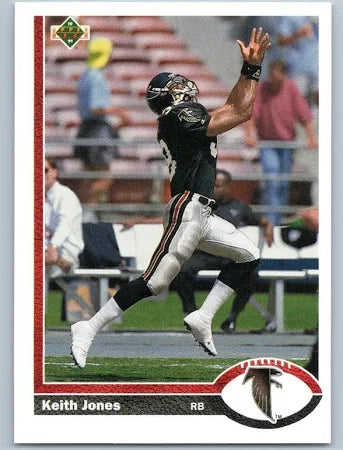 1991 Upper Deck Keith Jones Football Card #594