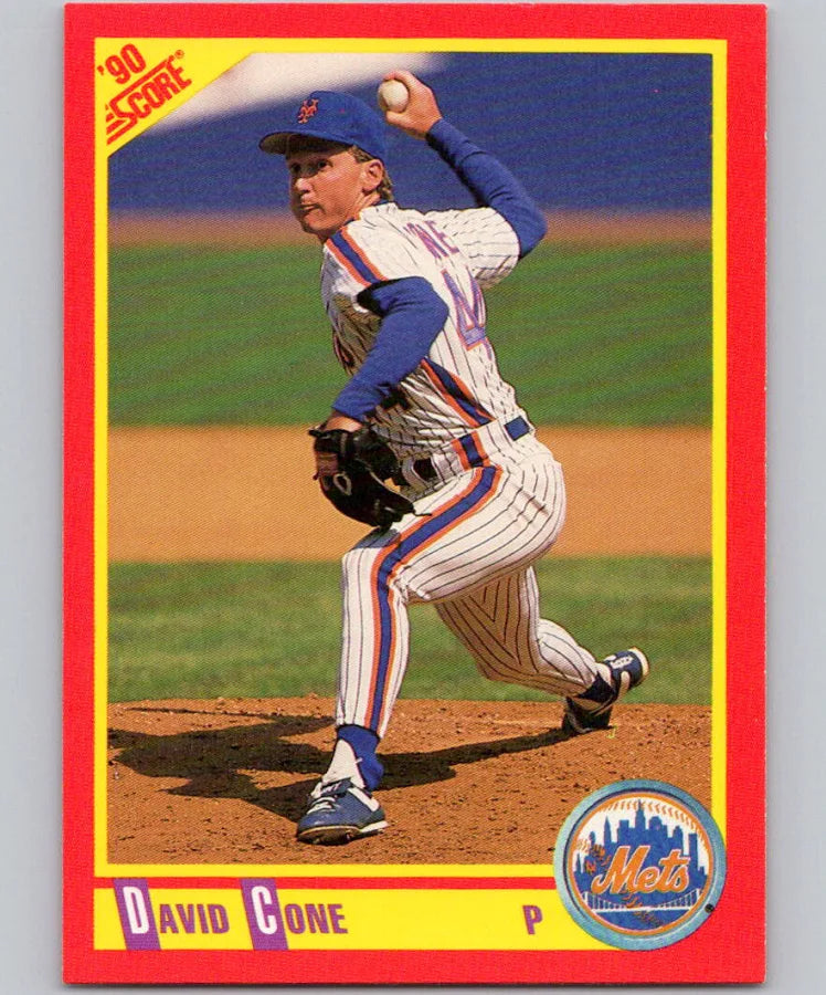 1990 Score David Cone Baseball Card #430