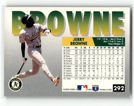 1993 Fleer Marcus Jensen Baseball Card #292