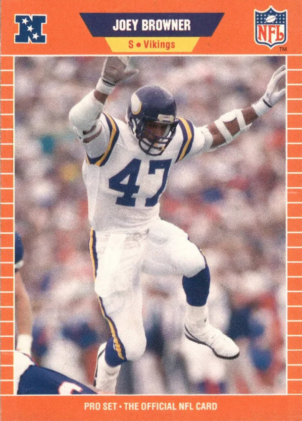 1989 NFL Pro Set Joey Browner Football Card #227