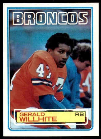 1983 Topps Gerald Willhite Football Card #270