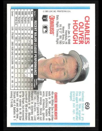 1992 Donruss Charles Oliver Hough Baseball Card #69