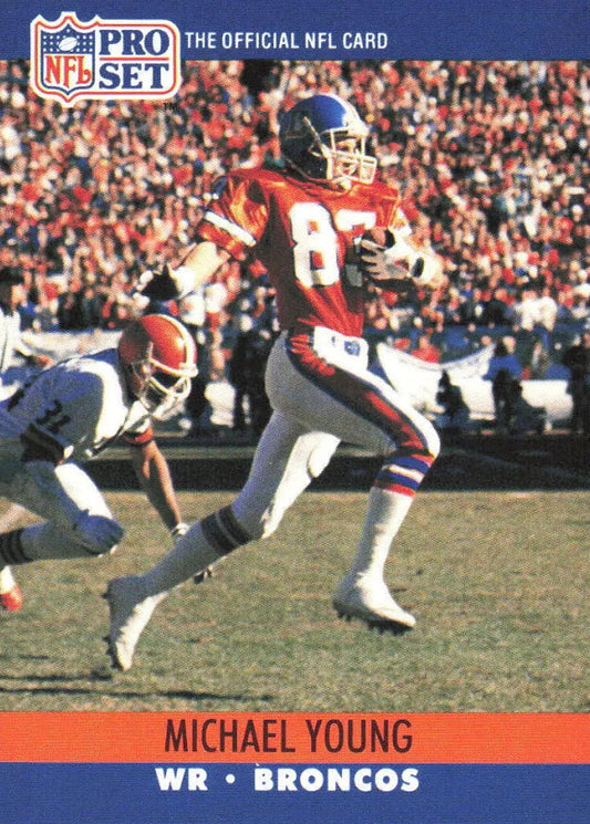 1990 NFL Pro Set Michael Young Football Card #493