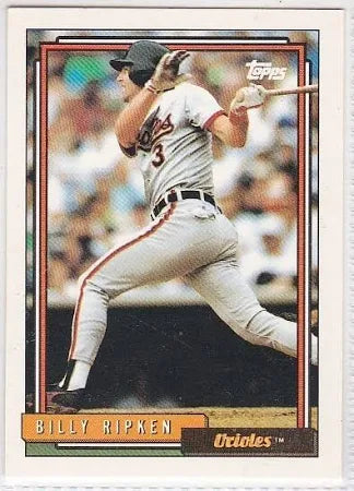 1992 Topps Billy Ripken Baseball Card #752