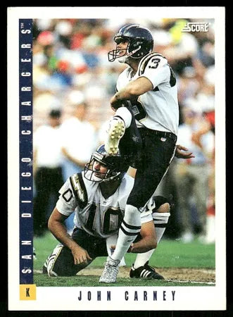 1993 Score John Carney Football Card #396