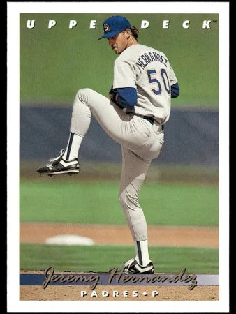 1993 Upper Deck Jeremy Hernandez Baseball Card #811