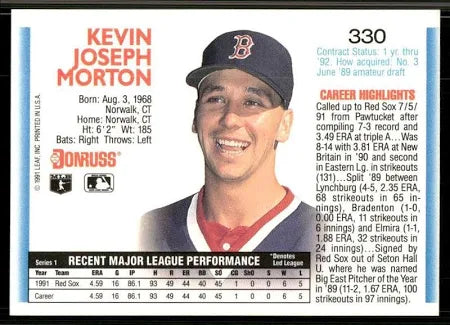 1992 Donruss Kevin Joseph Morton Baseball Card #330
