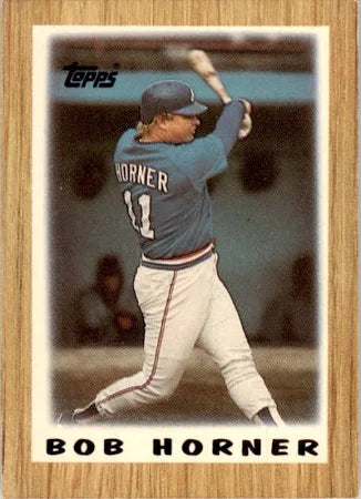 1987 Topps Major League Leaders Bob Horner Baseball Card #1