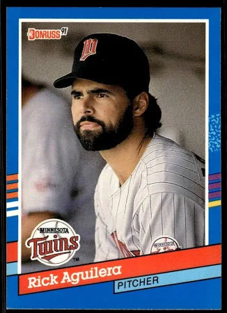 1991 Donruss Richard (Rick) Warren Aguilera Baseball Card #172