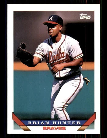 1993 Topps Brian Hunter Baseball Card #102