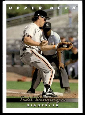 1993 Upper Deck Todd Benzinger Baseball Card #790