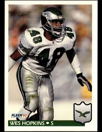 1992 Fleer Wes Hopkins Football Card #319