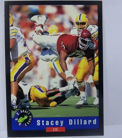 1992 Classic Draft Picks Stacey Dillard Football Card #73