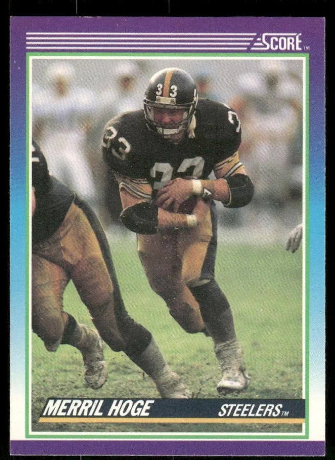 1990 Score Merril Hoge Football Card #123
