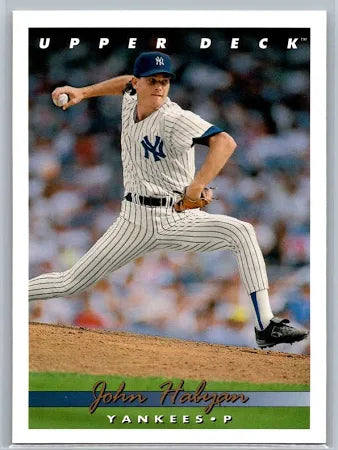 1993 Upper Deck John Habyan Baseball Card #719
