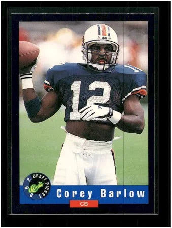 1992 Classic Draft Picks Corey Barlow Football Card #39