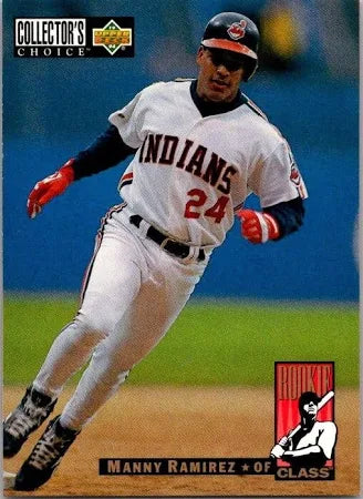 1993 Upper Deck Collectors Choice Rookie Class Manny Ramirez Baseball Card #16
