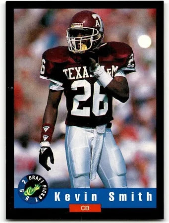 1992 Classic Draft Picks Kevin Smith Football Card #50