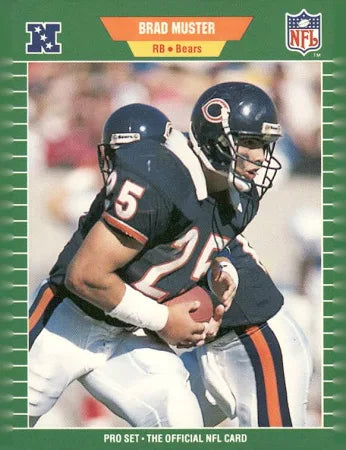 1989 NFL Pro Set Brad Muster Football Card #46