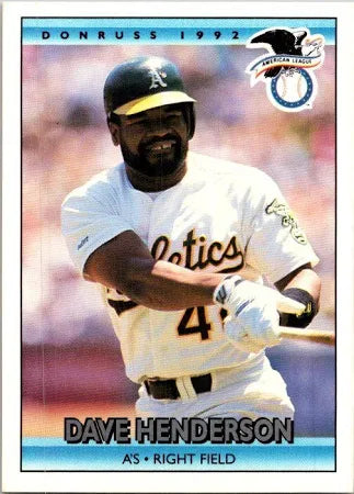 1992 Donruss David Lee Henderson Baseball Card #21