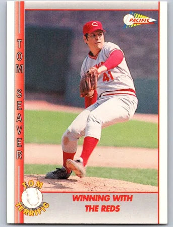 1992 Pacific Tom Terrific Tom Seaver Winning with the Reds Baseball Card #36