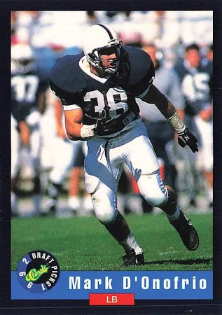 1992 Classic Draft Picks Mark D'Onofio Football Card #40