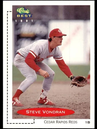 1991 Classic Steve Vondran Baseball Card #346