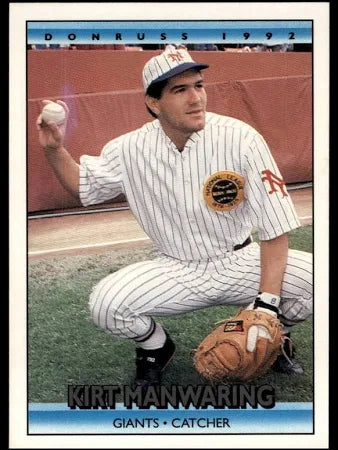 1992 Donruss Kirt Dean Manwaring Baseball Card #494