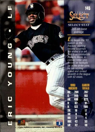 1994 Score Select Eric Young Baseball Card #145