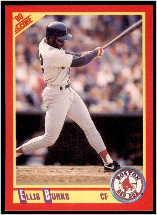 1990 Score Ellis Burks Baseball Card #340