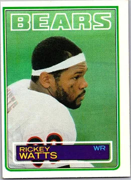 1983 Topps Rickey Watts Football Card #40