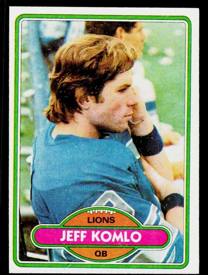1980 Topps Jeff Komlo Football Card #274
