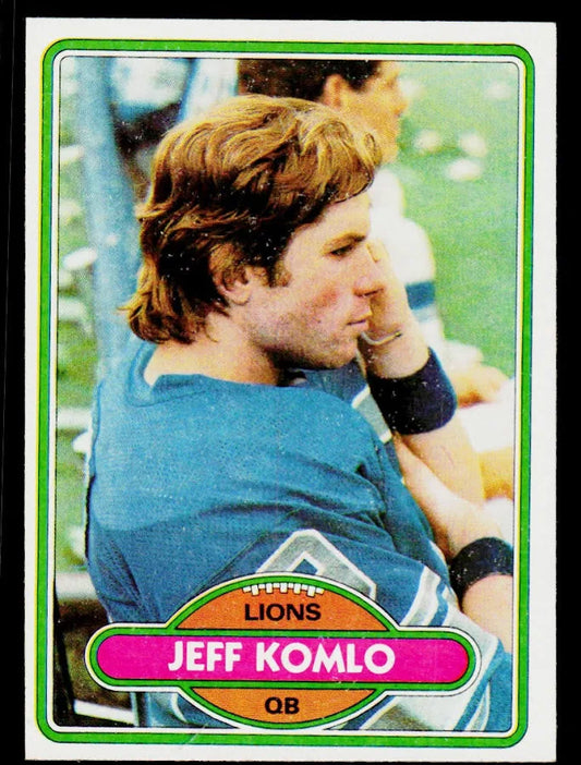 1980 Topps Jeff Komlo Football Card #274