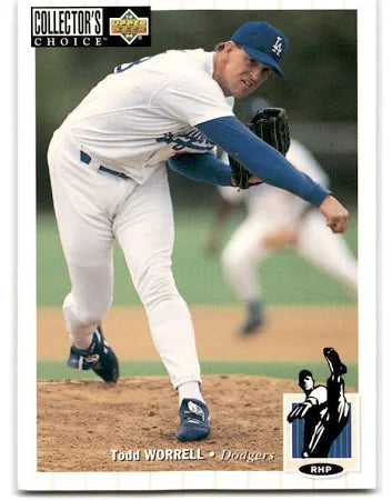 1994 Upper Deck Collectors Choice Todd Worrell Baseball Card #567
