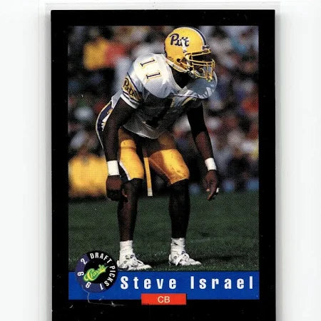 1992 Classic Draft Picks Steve Israel Football Card #53